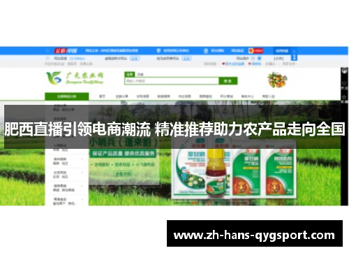 肥西直播引领电商潮流 精准推荐助力农产品走向全国